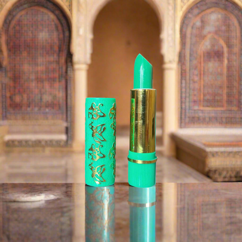A colour changing lip stain from Morocco. This lipstick turns into a lovely pink shade.