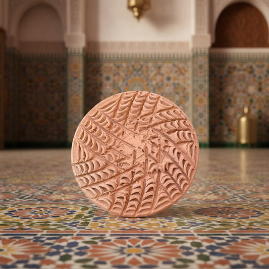 Moroccan M'hekka Terracotta Clay Pumice Stone