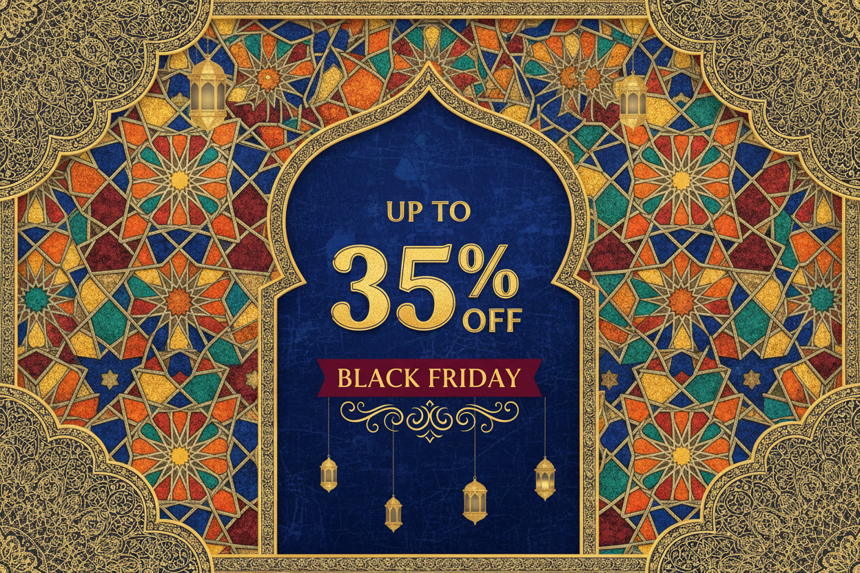 Black Friday with moroccan style say up to35% off
