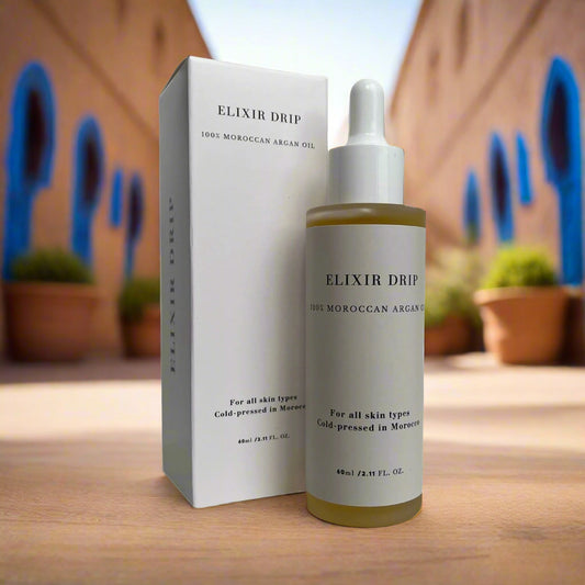 100% Natural Argan Oil from Morocco for Moisturizing and Nourishing / Elixir Drip